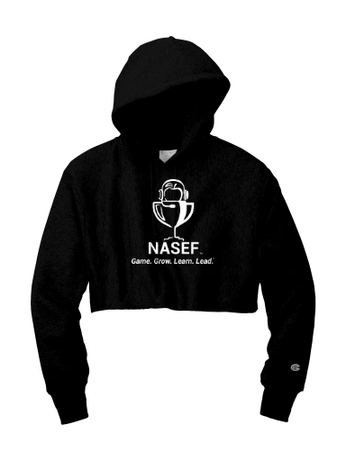 Champion Women's Reverse Weave Cropped Cut-Off Hooded Sweatshirt preview, front