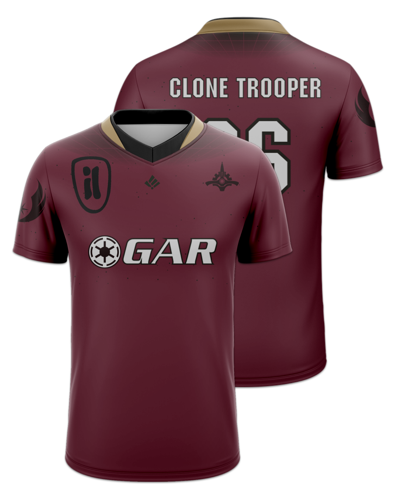 Rendered product preview, stack