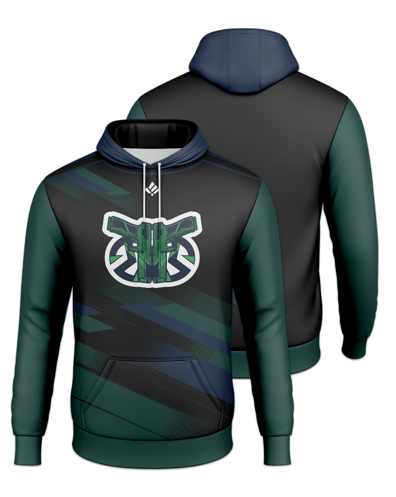 Rendered product preview, stack