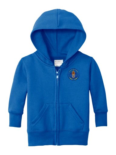 Port & Co Infant Core Fleece Full-Zip Hooded Sweatshirt preview, front