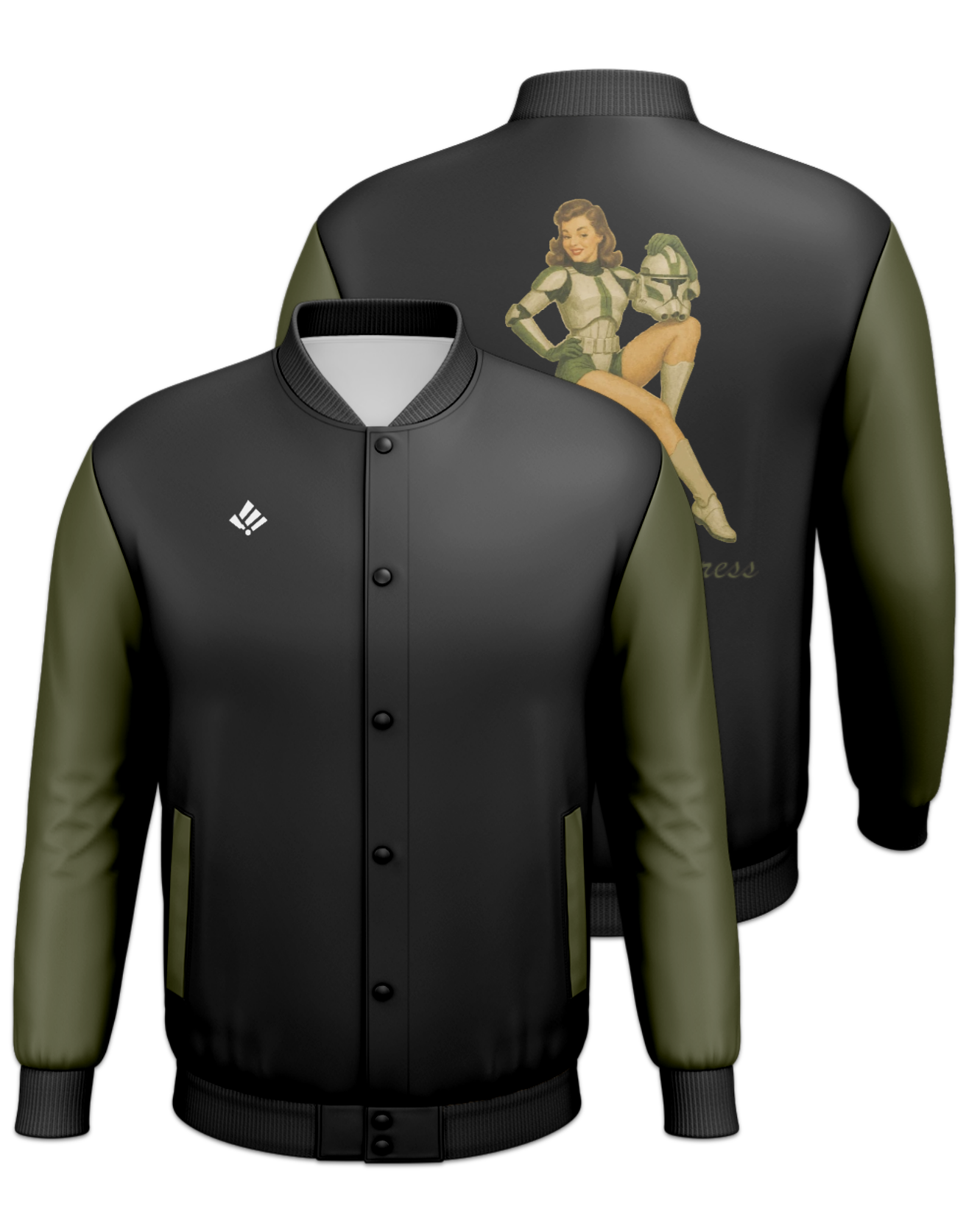 Rendered product preview, stack