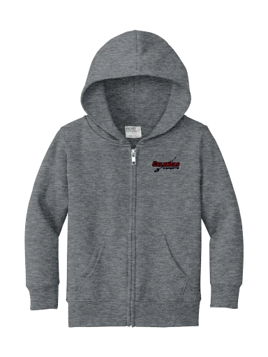 Port & Co Toddler Core Fleece Full-Zip Hooded Sweatshirt preview, front