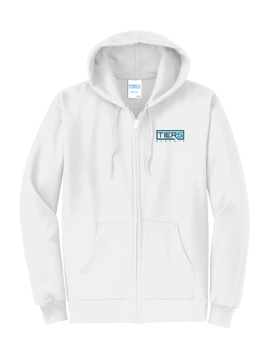 Tier 5 Fundraising Store Core Fleece Full-Zip Hooded Sweatshirt preview, front