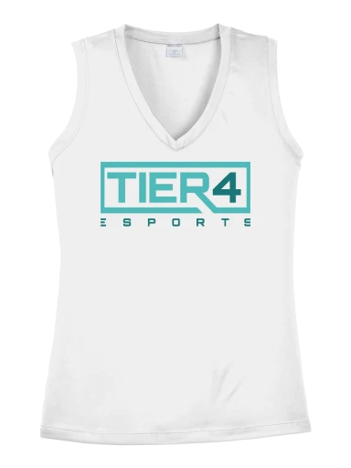 Tier 4 Fan Store Women's Sleeveless PosiCharge Competitor V-Neck Tee preview, front
