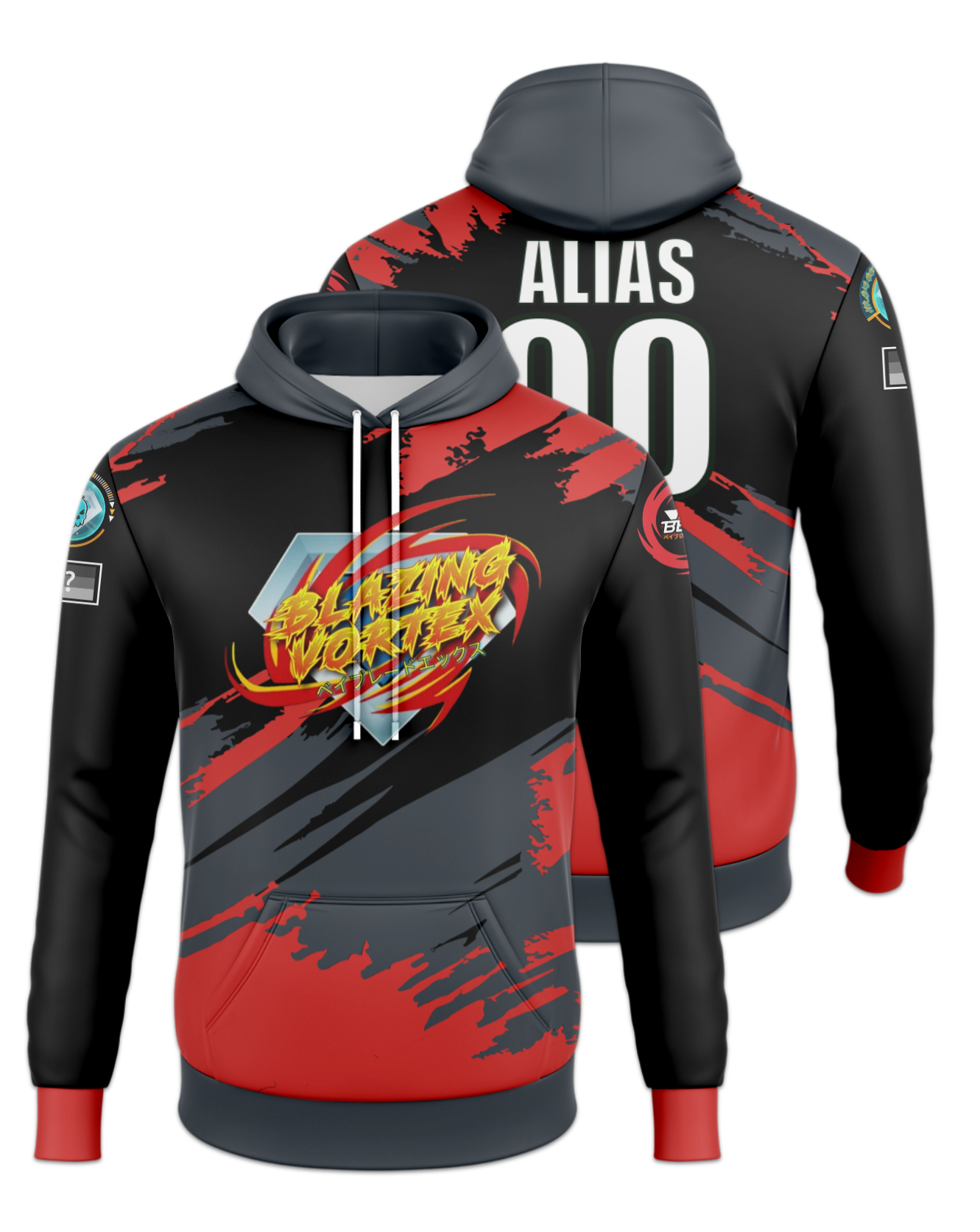 Rendered product preview, stack