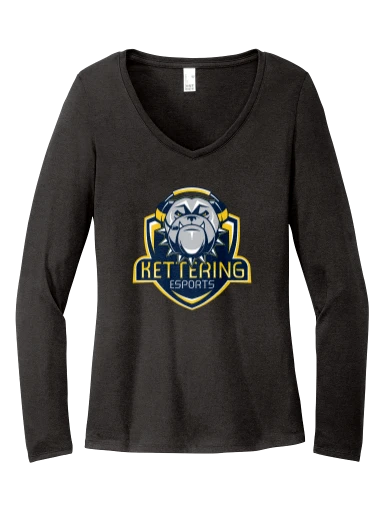 Women's Perfect Tri Long Sleeve V-Neck Tee preview, front
