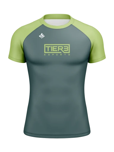 Tier 3 Team Store Men’s Compression Raglan Rash Guard preview, front