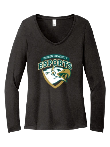 Women's Perfect Tri Long Sleeve V-Neck Tee preview, front