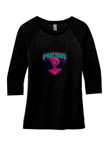 Women's Perfect Tri 3/4-Sleeve Raglan preview, front