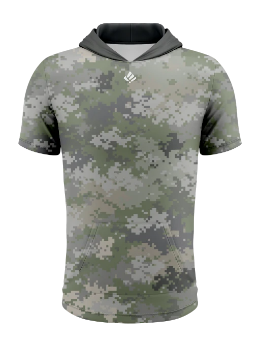 Short Sleeve Hooded Tshirt