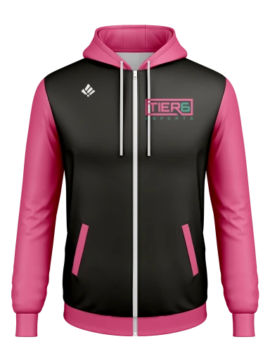 Tier 6 Team Store Full Zip Tech Hoodie preview, front