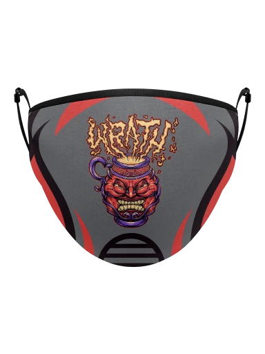 Pot of Wrath PPE Mask preview, front