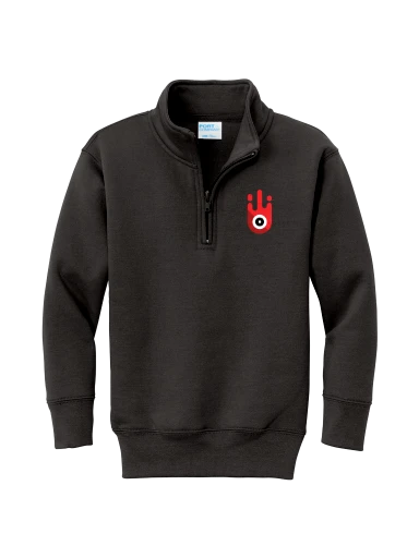 Youth Core Fleece 1/4-Zip Pullover Sweatshirt preview, front