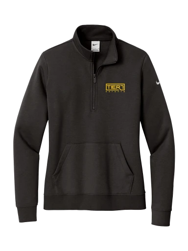 Tier 7 Fundraising Store Nike Women's Club Fleece Sleeve Swoosh 1/2-Zip preview, front