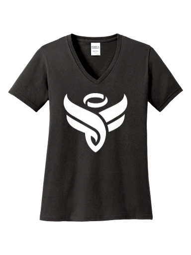 Port & Co Women's Core Cotton V-Neck Tee preview, front