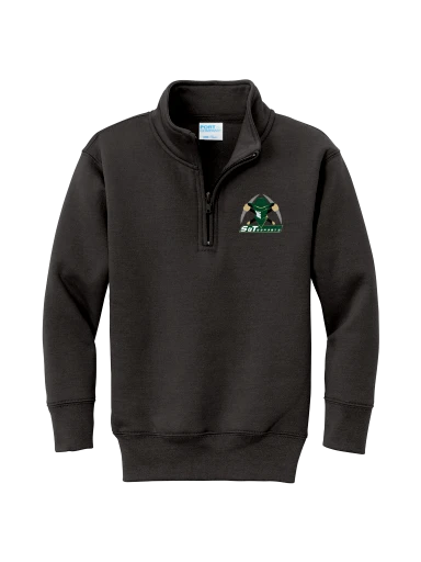 Youth Core Fleece 1/4-Zip Pullover Sweatshirt preview, front