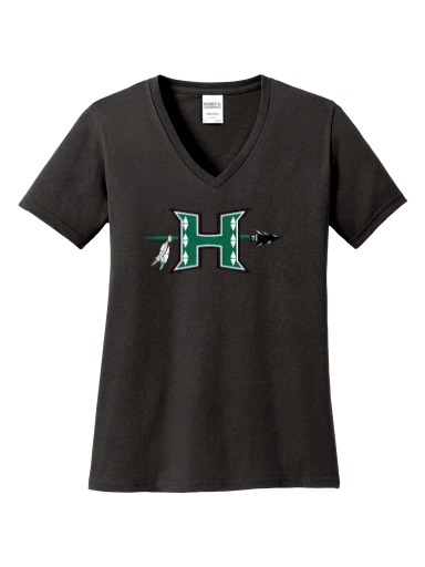 Women's Core Cotton V-Neck Tee preview, front