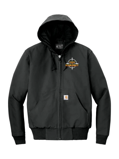 Carhartt Tall Quilted-Flannel-Lined Duck Active Jacket preview, front