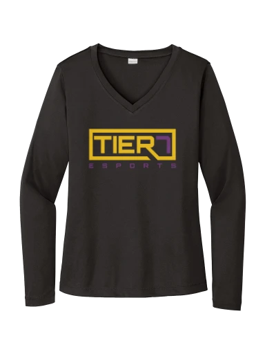 Women's Long Sleeve PosiCharge Competitor V-Neck Tee preview, front
