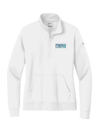 Tier 5 Fundraising Store Nike Women's Club Fleece Sleeve Swoosh 1/2-Zip preview, front