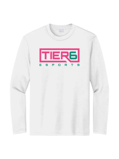 Tier 6 Fundraising Store Youth Long Sleeve PosiCharge Competitor Tee preview, front
