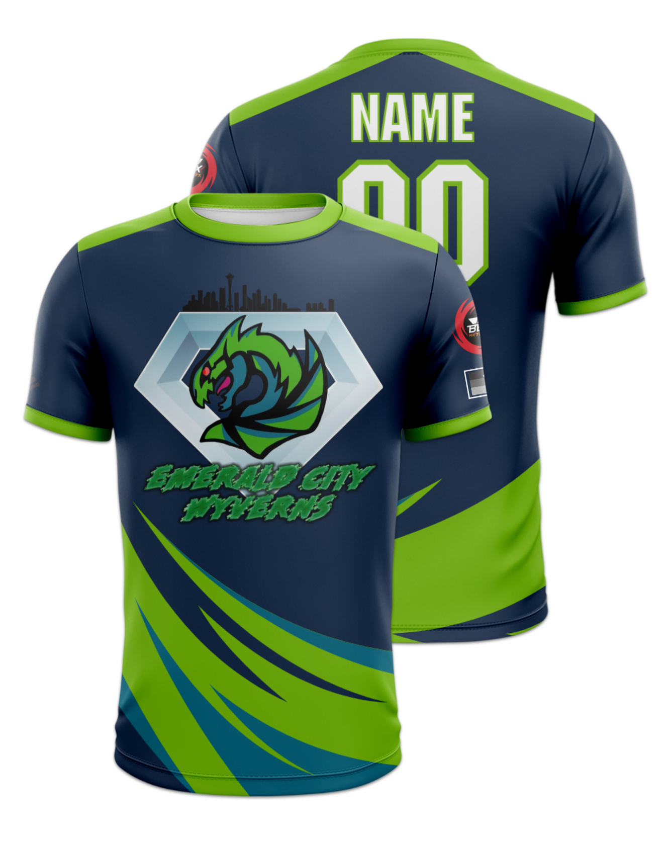 Rendered product preview, stack