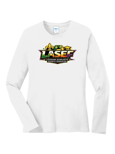 LASEF Women's Long Sleeve Core Cotton Tee preview, front