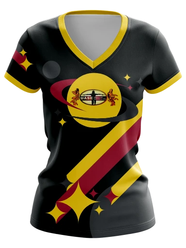 Custom Vneck Fitted Esports Jersey preview, front