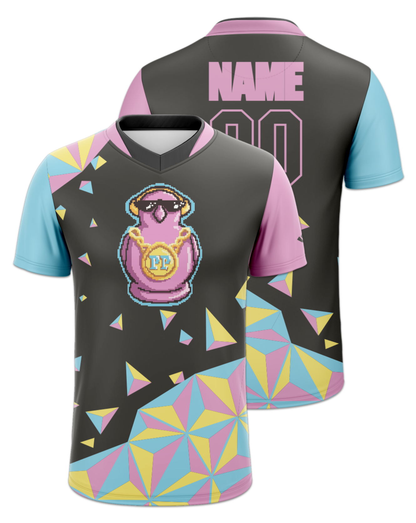 Rendered product preview, stack