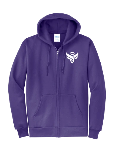 Port & Co Core Fleece Full-Zip Hooded Sweatshirt preview, front