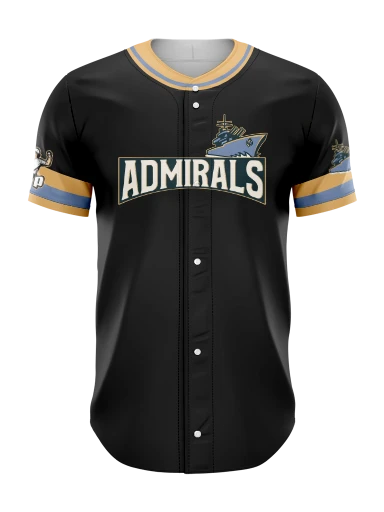 Sublimated Full Button Baseball Jersey preview, front