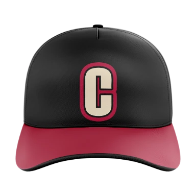 Sublimated 5 Panel Curved Bill Cap preview, front