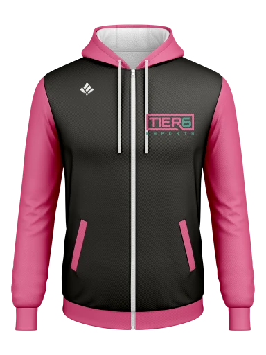 Tier 6 Team Store Full Zip Poly Fleece Hoodie preview, front