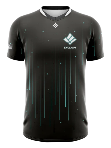 Split Collar Esports Jersey preview, front