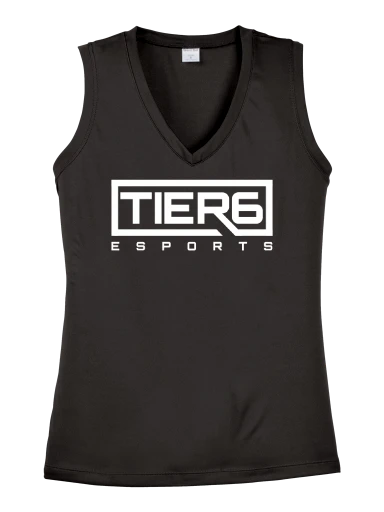 Tier 6 Fundraising Store Women's Sleeveless PosiCharge Competitor V-Neck Tee preview, front