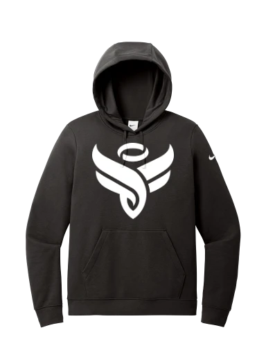 Nike Women's Club Fleece Sleeve Swoosh Pullover Hoodie preview, front