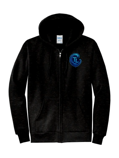 Port & Co Core Fleece Full-Zip Hooded Sweatshirt preview, front