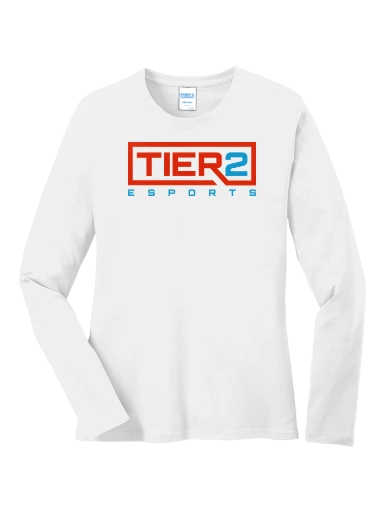 Tier 2 Fan Store Women's Long Sleeve Core Cotton Tee preview, front