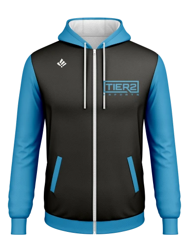 Tier 2 Team Store Full Zip Poly Fleece Hoodie preview, front