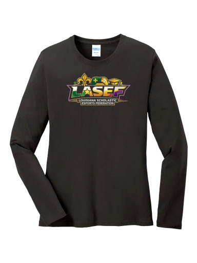 LASEF Women's Long Sleeve Core Cotton Tee preview, front