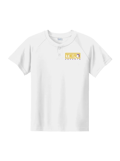 Tier 7 Fundraising Store Youth PosiCharge Competitor 2-Button Henley preview, front