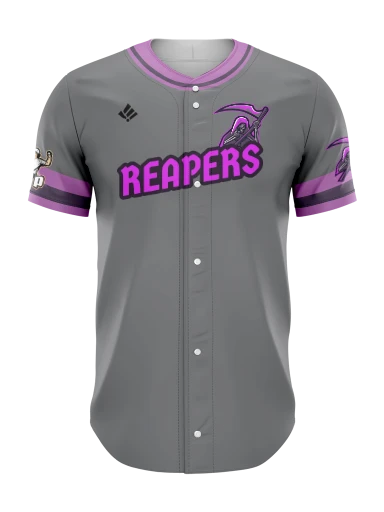 Sublimated Full Button Baseball Jersey preview, front