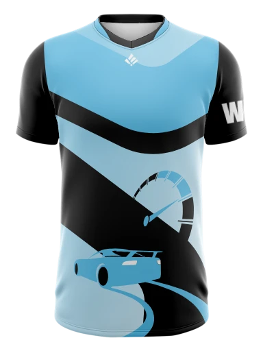 Split Collar Esports Jersey preview, front