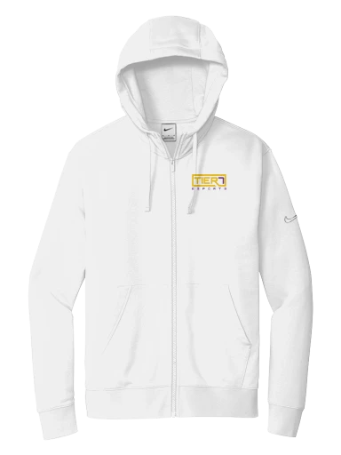 Tier 7 Fundraising Store Nike Club Fleece Sleeve Swoosh Full-Zip Hoodie preview, front