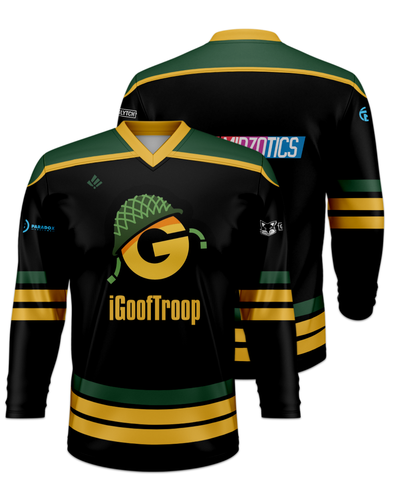 Rendered product preview, stack