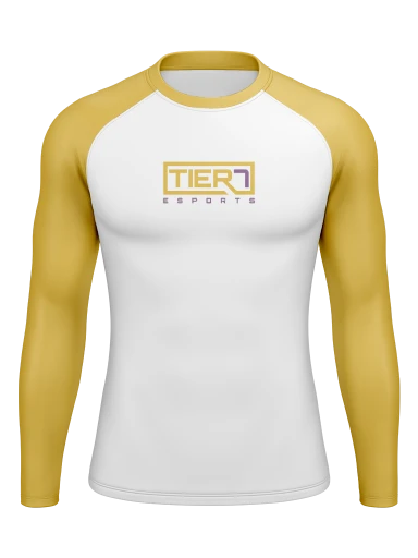 Men’s Compression Raglan Long Sleeve Rash Guard preview, front