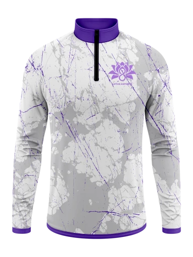 Sublimated Men's Long Sleeve 1/4 Zip preview, front