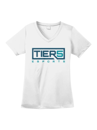 Tier 5 Fundraising Store Women's PosiCharge Competitor V-Neck Tee preview, front
