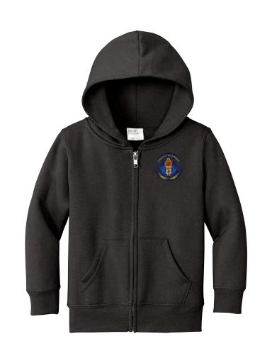 Port & Co Toddler Core Fleece Full-Zip Hooded Sweatshirt preview, front