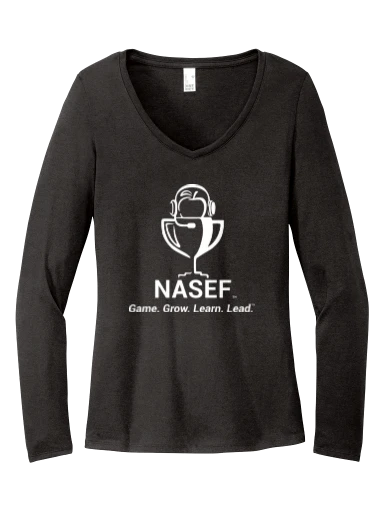 District Women's Perfect Tri Long Sleeve V-Neck Tee preview, front